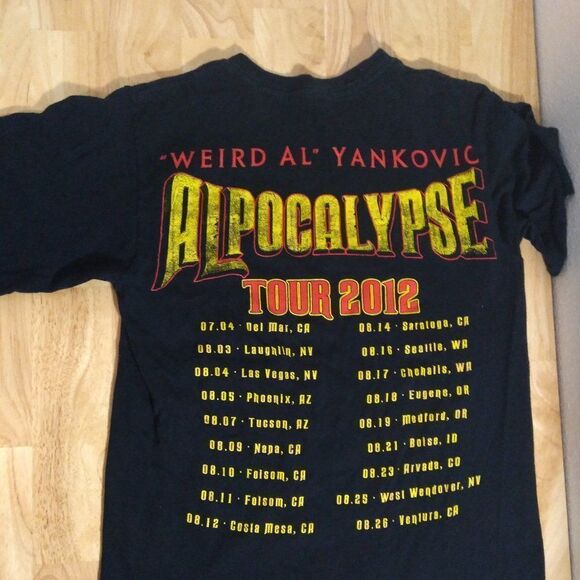 Weird Al Yankovic Alpocalypse Tour 2012 T-Shirt - Picture 6 of 8